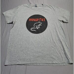 Parks and Recreation Mouse Rat T-Shirt Mens XL Gray Delta Ringspun Graphic Tee